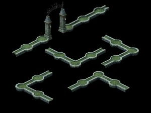 flower garden 1002 3D Model