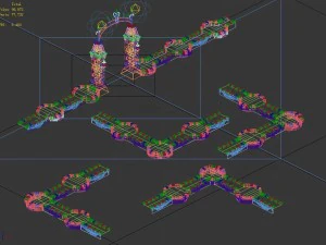 flower garden 1002 3D Model