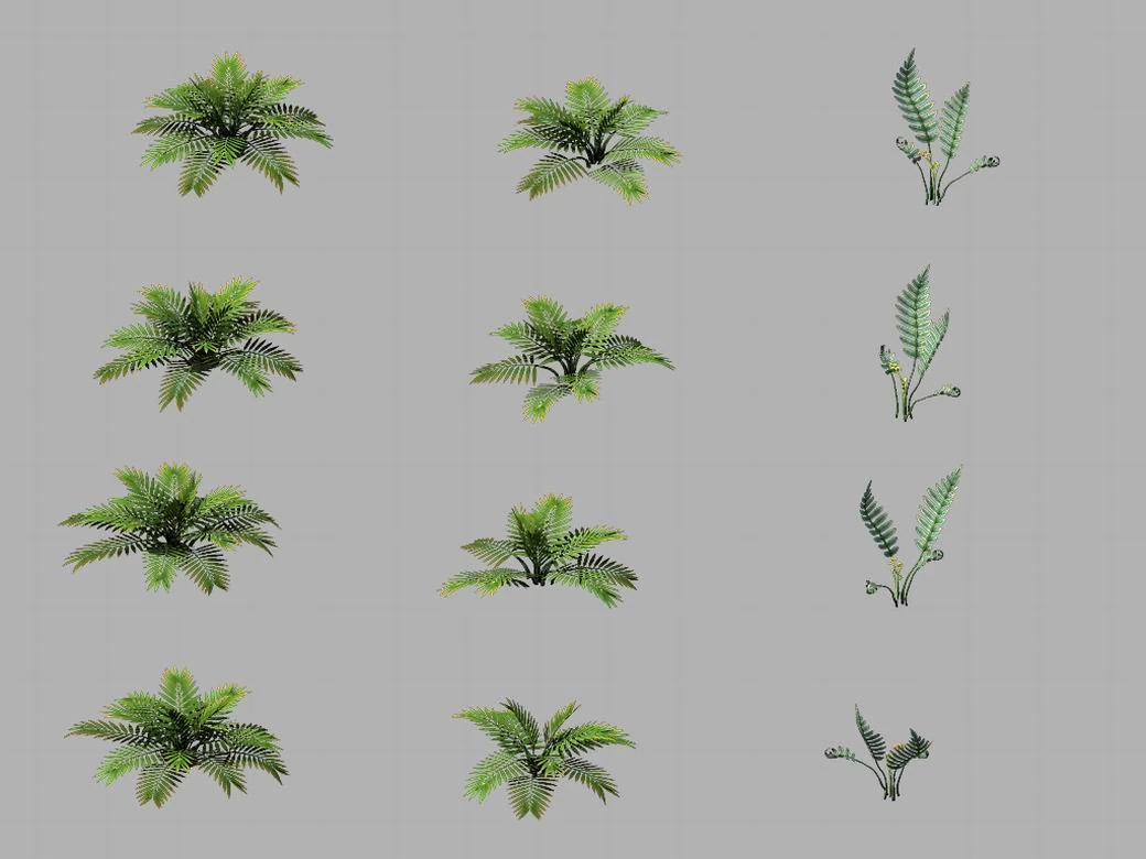 huashan - plants - weeds 3D Model .c4d .max .obj .3ds .fbx .stl .blend 