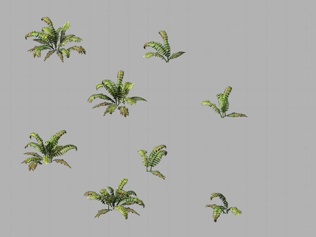 huashan - plants - weeds 02 3D Model .c4d .max .obj .3ds .fbx .stl .blend 