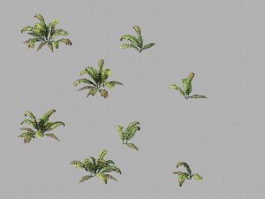 huashan - plants - weeds 02 Modelo 3D