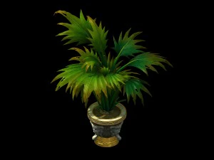 rumah sakit gereja - pot bunga 01 Model 3D