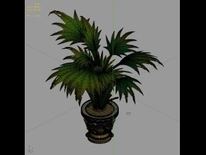 church hospital - flower pots 01 3D Model