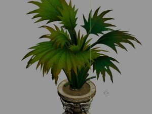 church hospital - flower pots 01 Modèle 3D
