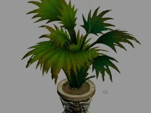 church hospital - flower pots 01 3D Model
