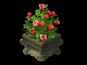 church hospital - flowerpot 02 3D 모델