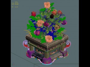 church hospital - flowerpot 02 3D Model
