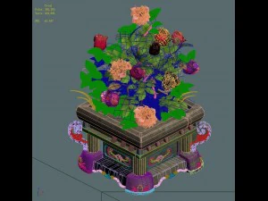 church hospital - flowerpot 02 3D Model