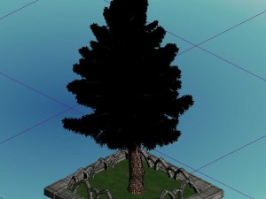 church hospital - decorative tree 02 3D मॉडल