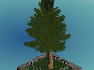 church hospital - decorative tree 02 3D मॉडल