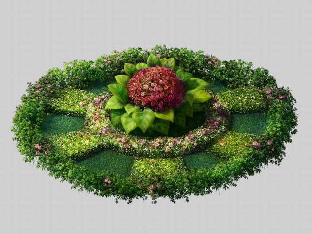 marriage - garden - flowers 01 3D Model .c4d .max .obj .3ds .fbx .stl .blend 