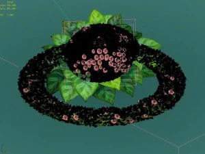 marriage - garden - flower 02 3D Model