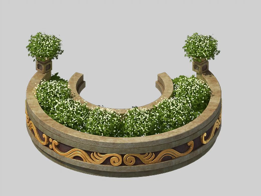 marriage - flower-02 3D Model .c4d .max .obj .3ds .fbx .stl .blend