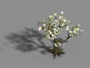 capital city - white tree 01 Modelo 3D