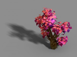 capital - pink tree 01 3D 모델