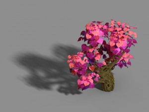 capital - pink tree 01 3D 모델