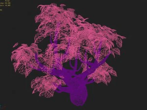 capital - pink tree 01 3D Model