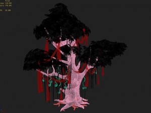 capital - green tree 02 3D Model