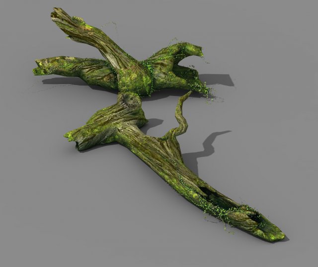 elven mountains - green algae - dead trees 03 3D Model .c4d .max .obj .3ds .fbx .stl .blend 