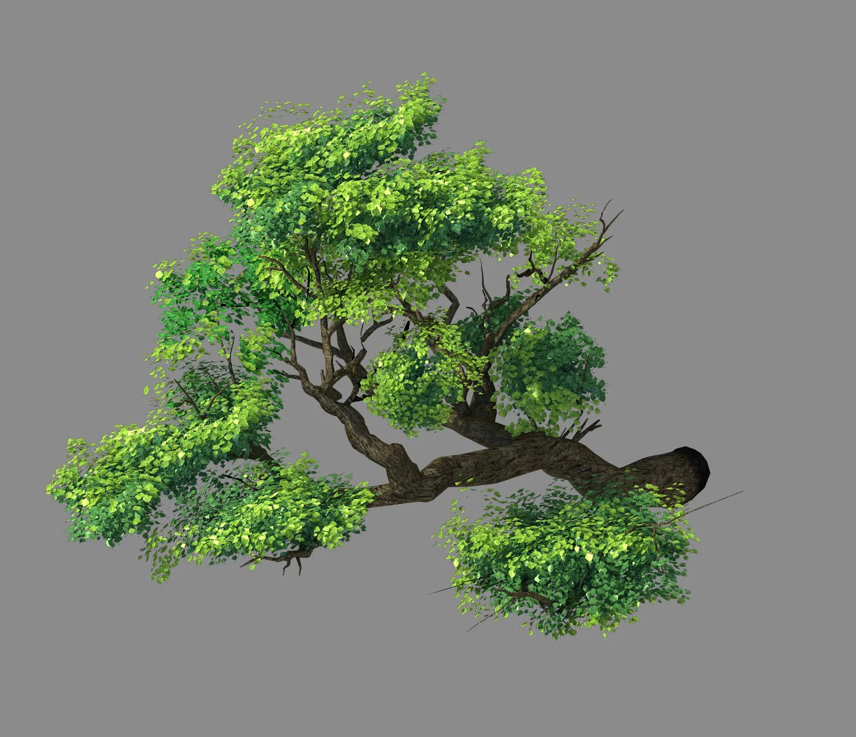 fairy mountains - cliff - tree 02 3D Model .c4d .max .obj .3ds .fbx .stl .blend