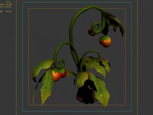 elves villa - flowers 01 3D Модель