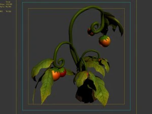 elves villa - flowers 01 3D Model