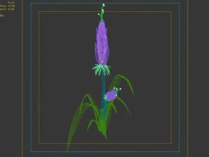 wizard villa - flowers 02 3D Model