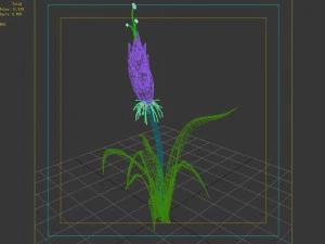 elven villa - flowers 03 3D Model