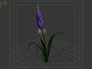 elven villa - flowers 03 3D Model