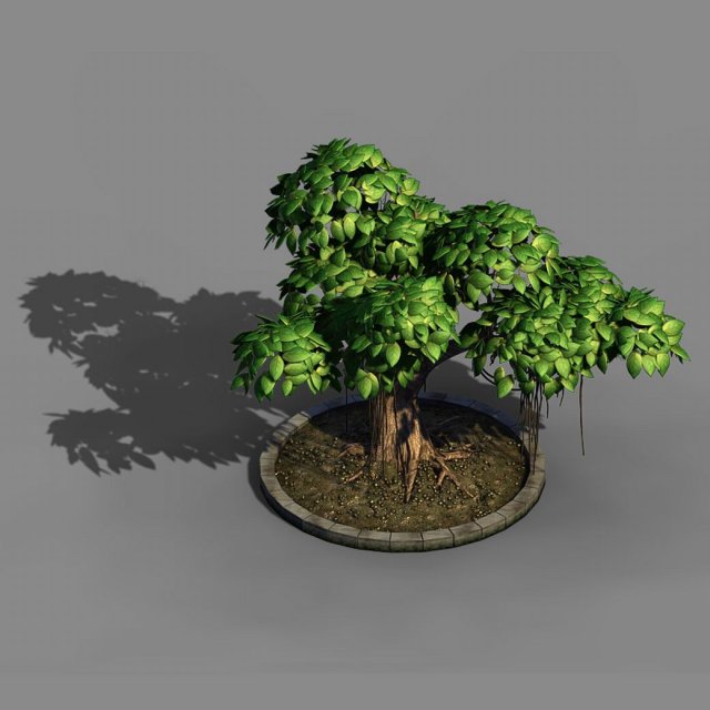 elven villa - broadleaf 01 Model 3D .c4d .max .obj .3ds .fbx .stl .blend