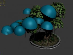 elven villa - broadleaf 01 Model 3D