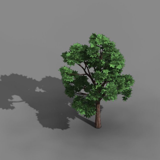elven villa - broadleaf 04 3D 모델 .c4d .max .obj .3ds .fbx .stl .blend 
