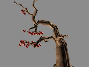 empty mulberry - tree 01 3D Model