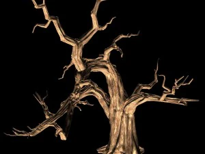 empty mulberry - dry tree 01 3D Model