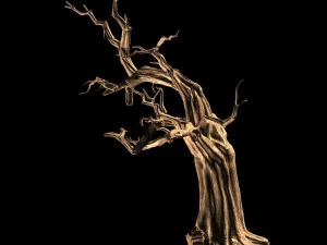 empty mulberry - dry tree 01 3D Model