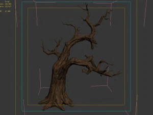 empty mulberry - dry tree 01 3D Model