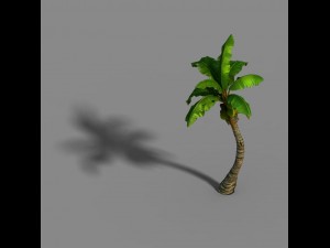 empty mulberry - coconut tree crook 01 Modèle 3D