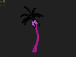 empty mulberry - coconut tree crook 01 Modèle 3D