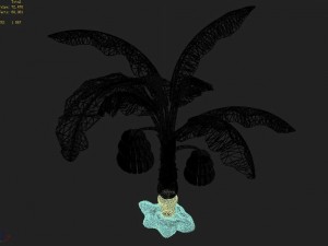 empty mulberry - banana tree 01 Modelo 3D