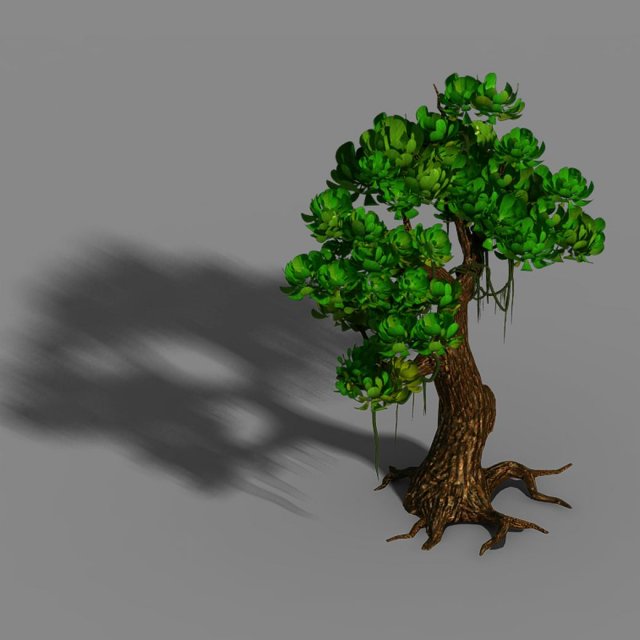 li village - tree 01 3D 模型 .c4d .max .obj .3ds .fbx .stl .blend 