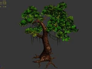 li village - tree 01 3D Model