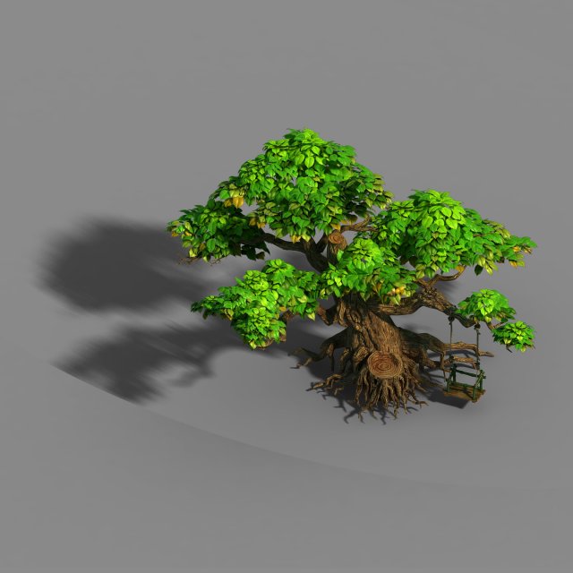 liuli island - big tree 01 3Dモデル .c4d .max .obj .3ds .fbx .stl .blend