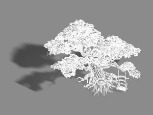 liuli island - big tree 01 3D Model