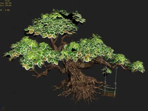 liuli island - big tree 01 3D Model