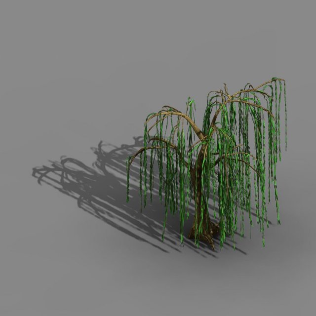 liuli island - willow 02 Model 3D .c4d .max .obj .3ds .fbx .stl .blend 