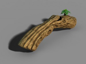 south qilian - inverted wood Model 3D