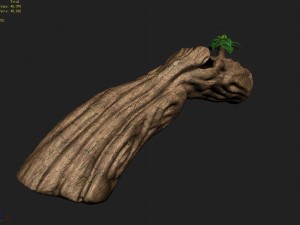 south qilian - inverted wood Modèle 3D