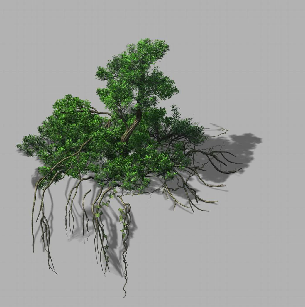 mountain hengshan - dry tree 01 3D Model .c4d .max .obj .3ds .fbx .stl .blend