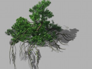mountain hengshan - dry tree 01 3D मॉडल