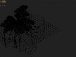 mountain hengshan - dry tree 01 3D Model